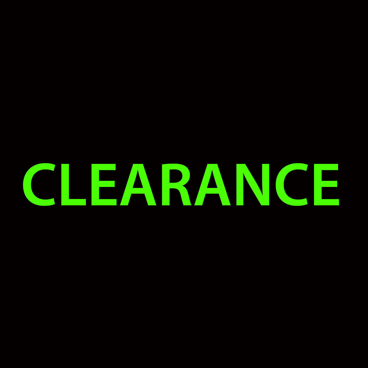 CLEARANCE